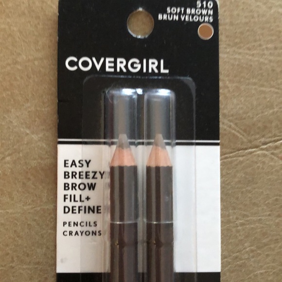 COVERGIRL EASY BREEZY BROW FILL & DEFINE BROW PENCILS•2pk•sharpener•NIP - Picture 7 of 9